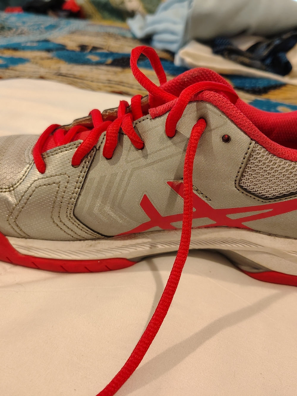 Women's ASICS GEL Dedicate 5 Running Shoes Athletic Sneakers Silver/Pink Sz 10.5 - Picture 7 of 9